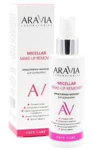 Молочко мицеллярное очищающее Micellar Make-up Remover для демакияжа Aravia Laboratories 150мл