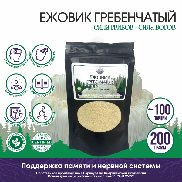Изображение товара Ежовик Гребенчатый мицелий Грибной Бог 200г Ежовик Гребенчатый мицелий Грибной Бог 200г фотография